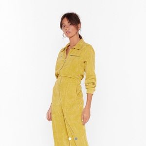 Nasty gal yellow jumpsuit
